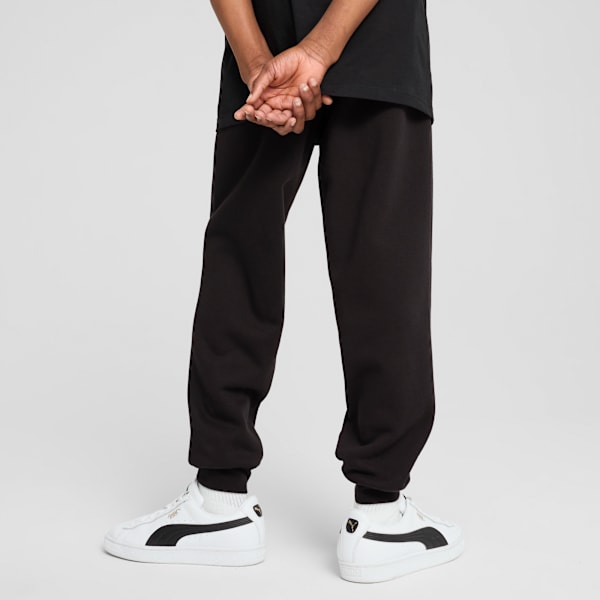 Флисовые спортивные штаны для больших детей Puma Essentials, черный — фото 2