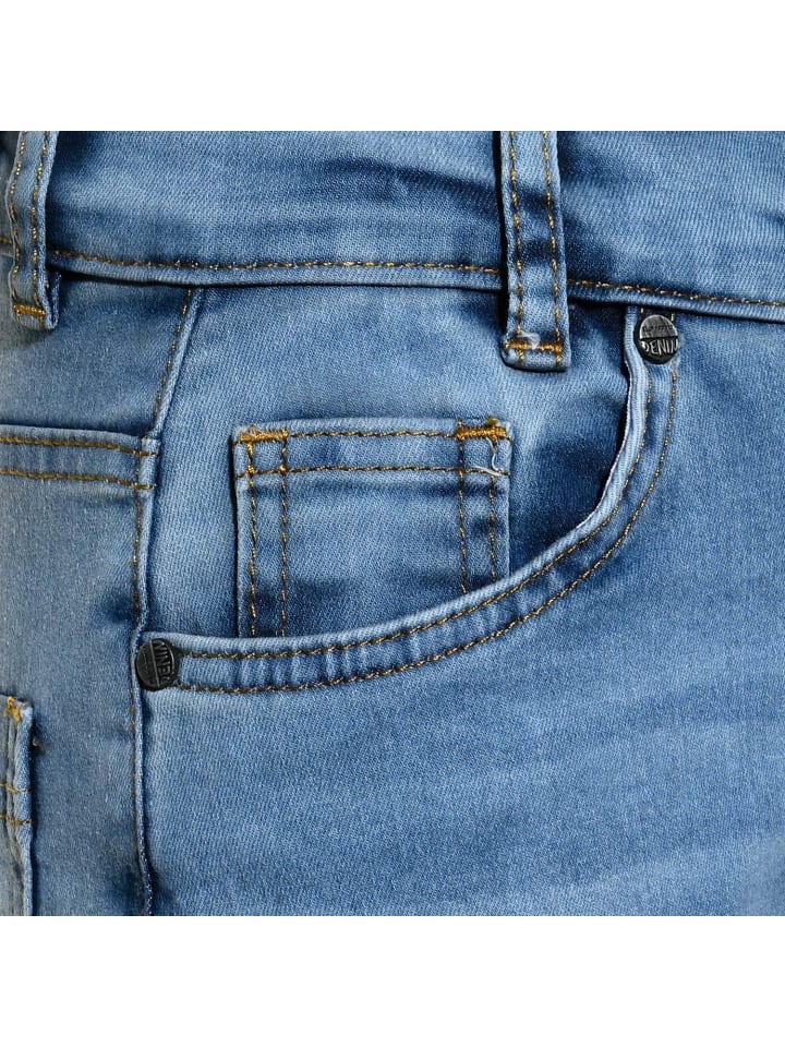 Брюки BaggyJeans облегающего кроя светло-голубого цвета Blue Effect — фото 4