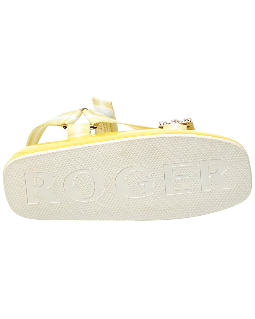 Roger Vivier Trekky Sandal, желтый — фото 4