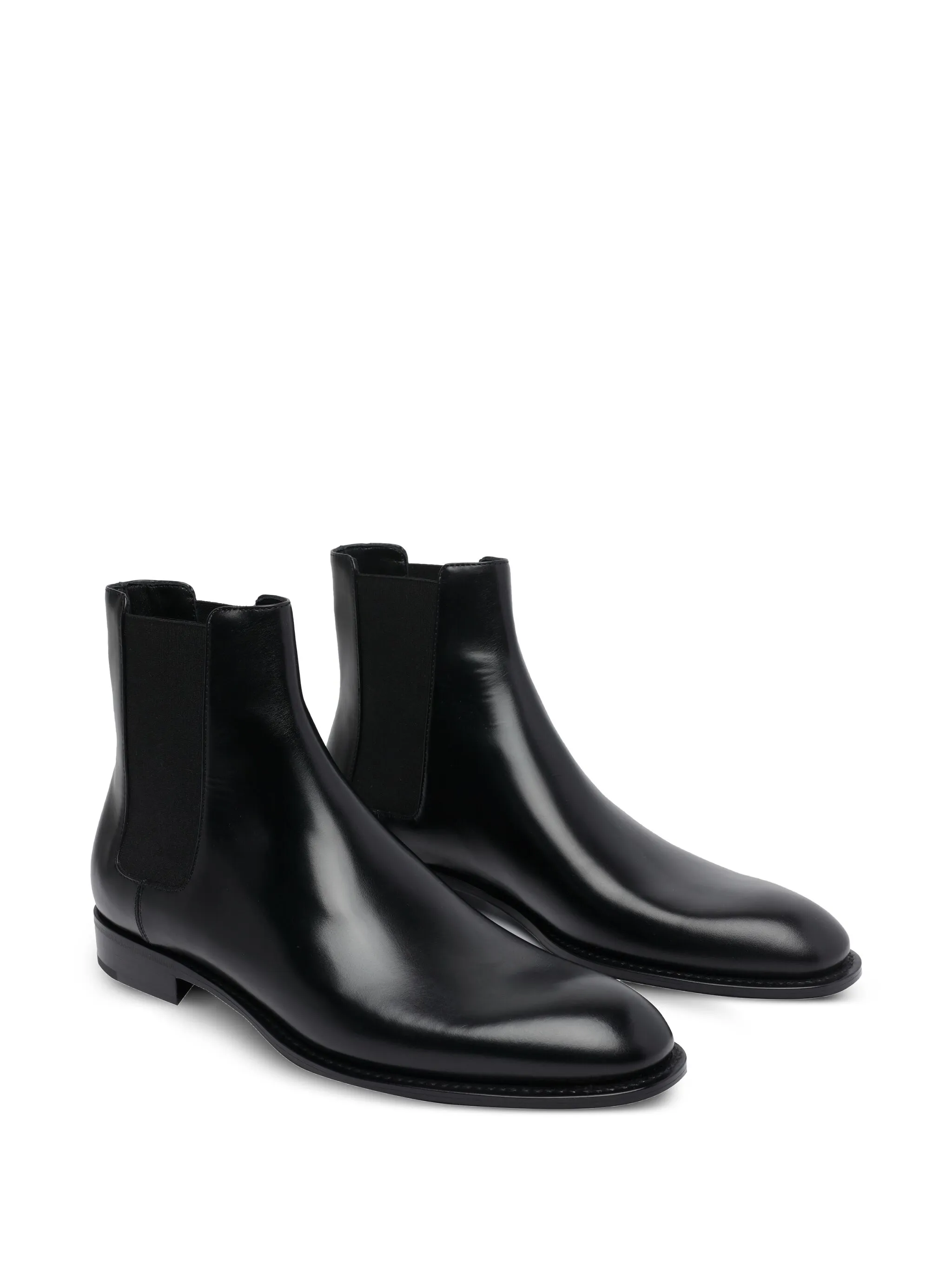 Сапоги Adrien 25 с закругленным носком Saint Laurent, черный — фото 2