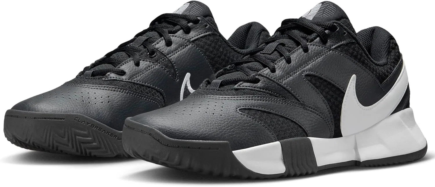 Кроссовки мужские Nike Court Lite 4, Black/White/Anthracite — фото 3