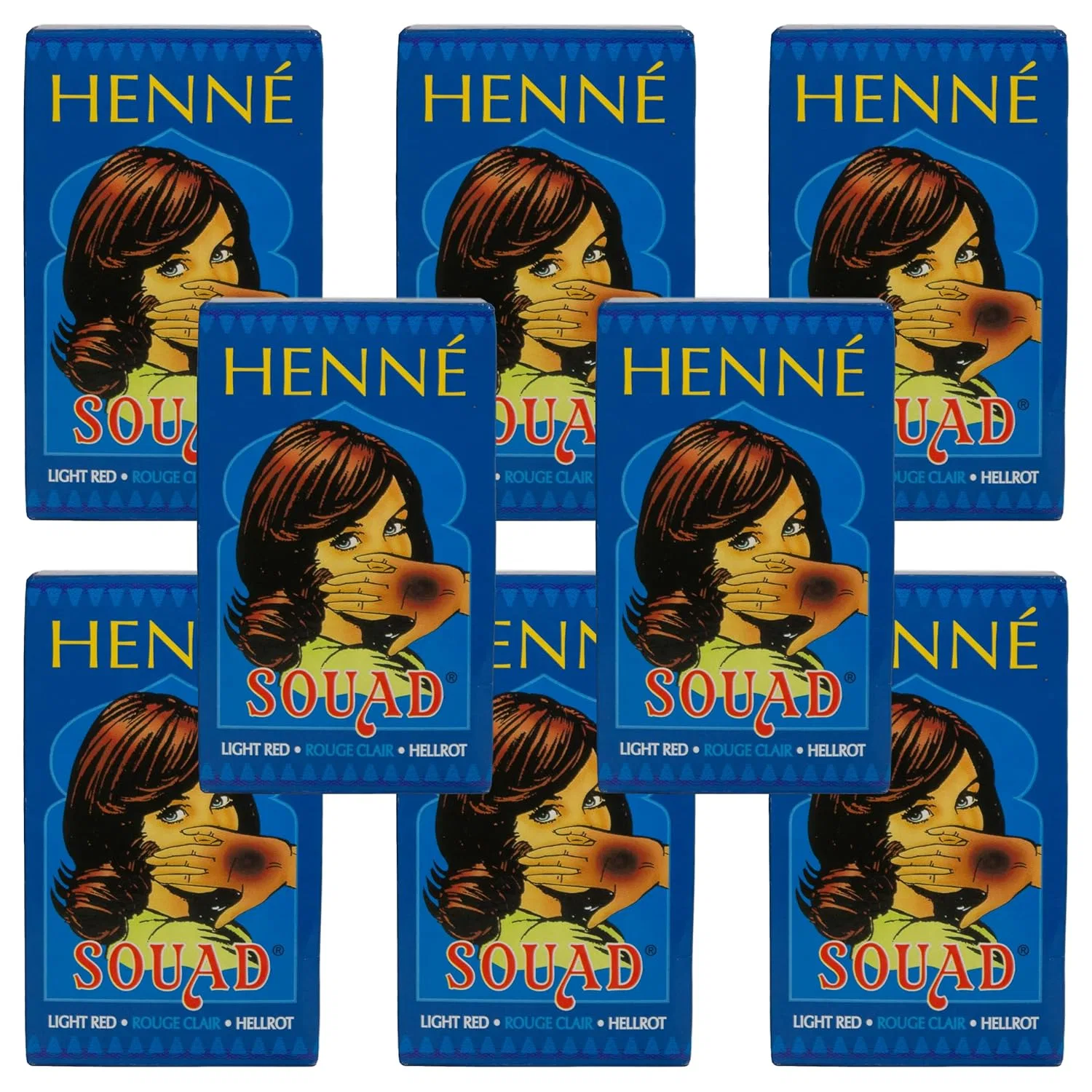 Растительная краска для волос «Henna Souad» от Hennedrog, светло-красная, 90 г Generisch, Light Red