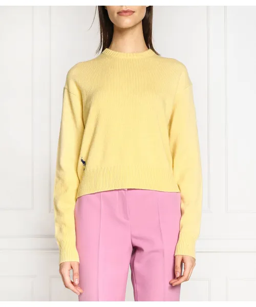 

Шерстяной свитер Regular fit Polo Ralph Lauren, желтый