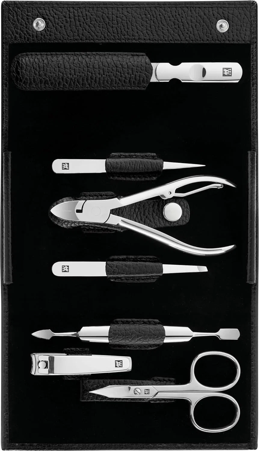 Маникюрно-педикюрный набор ZWILLING Premium Edition из 7 предметов Zwilling, Black