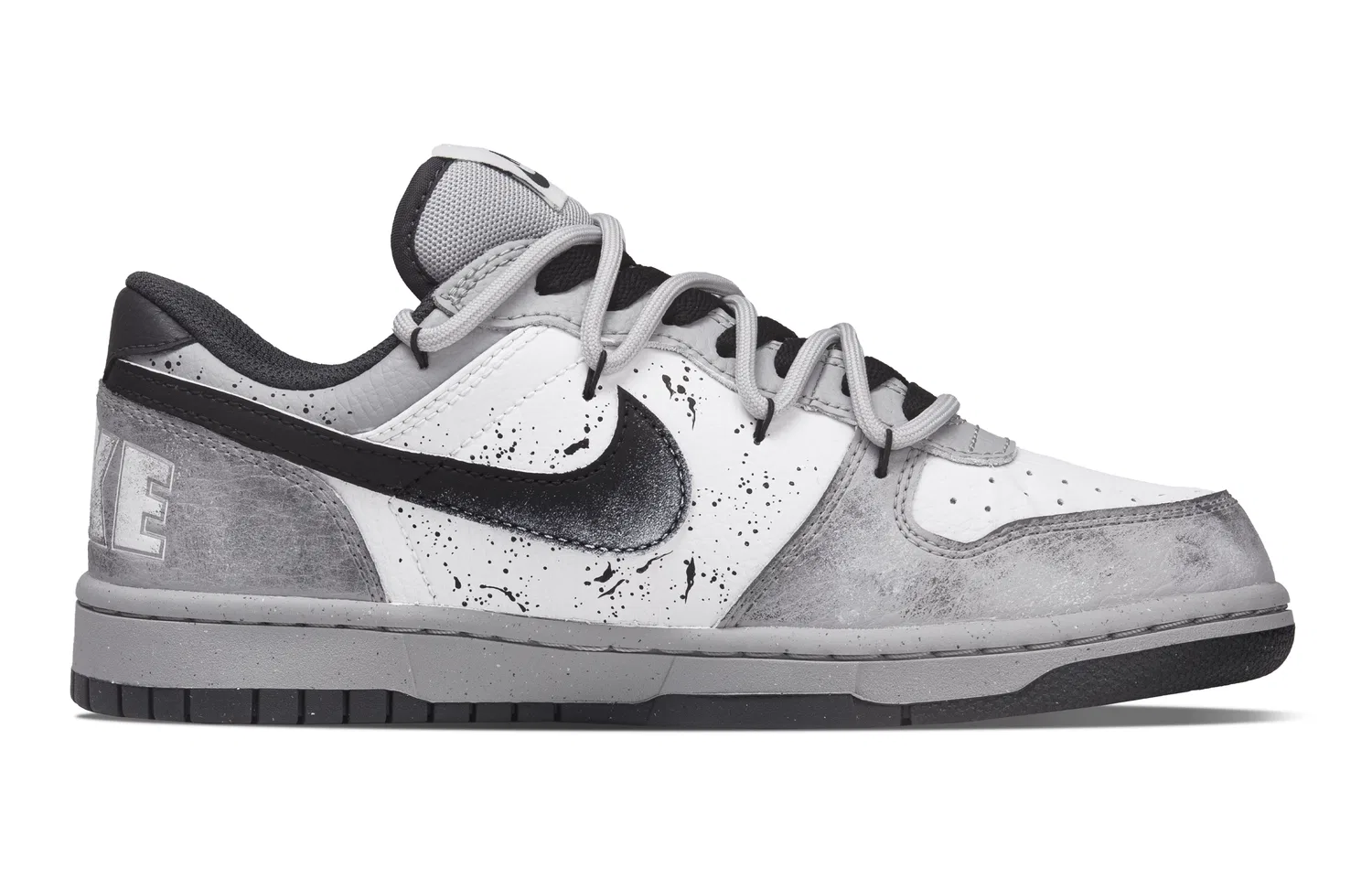 Кеды Nike Black White Gray — фото 3