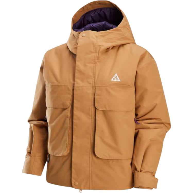 Nike Куртка ACG Skull Peak женская землянисто-желтая, Earth Yellow — фото 3