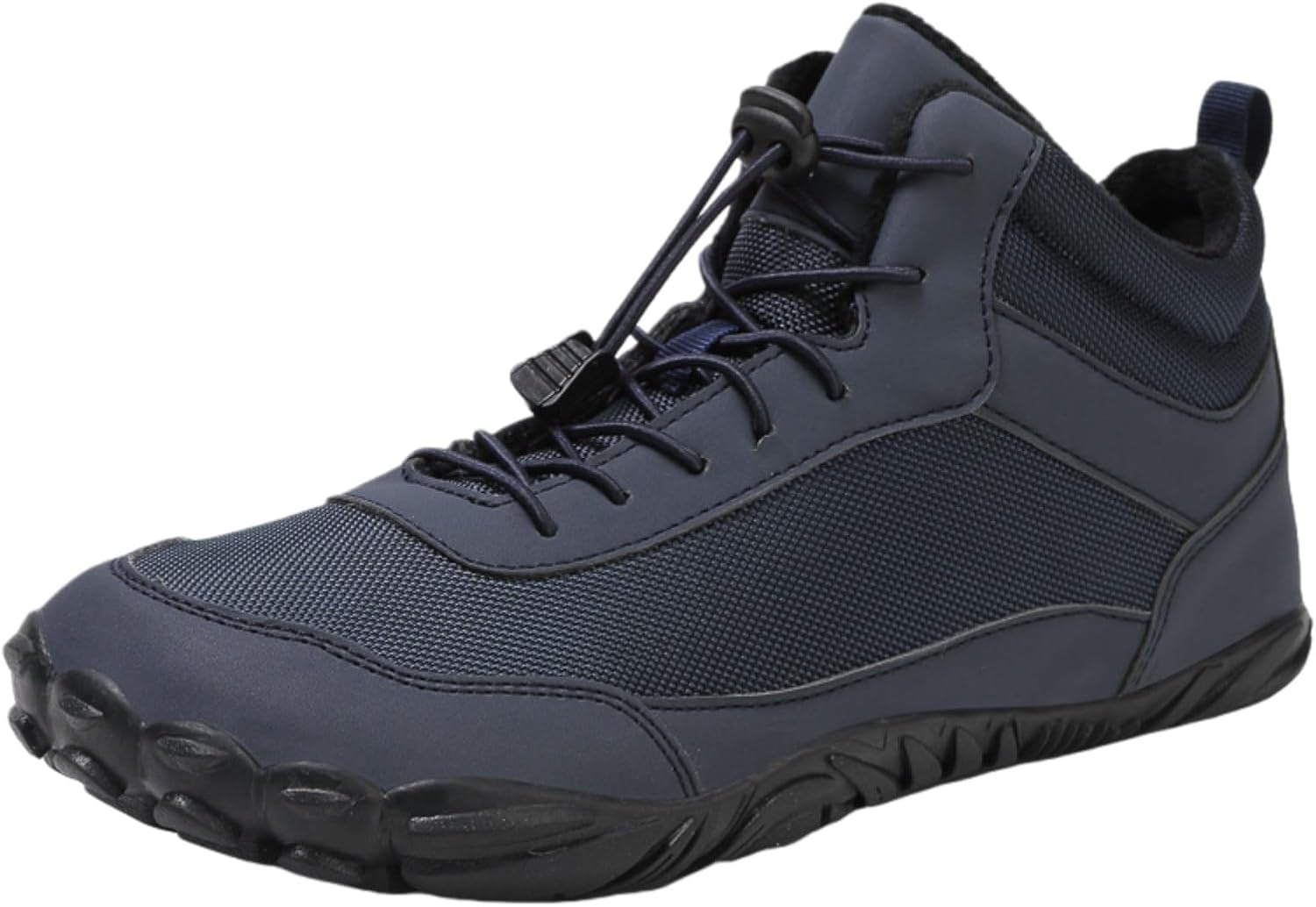 

Зимние ботинки, унисекс, для зимнего отдыха на природе, широкий носок, теплые и удобные ботильоны средней длины Generic, синий