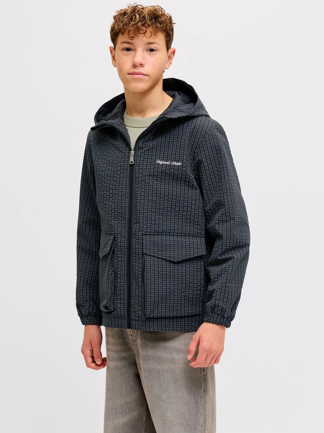 Куртка межсезонья Jack & Jones Junior, Anthracite — фото 2
