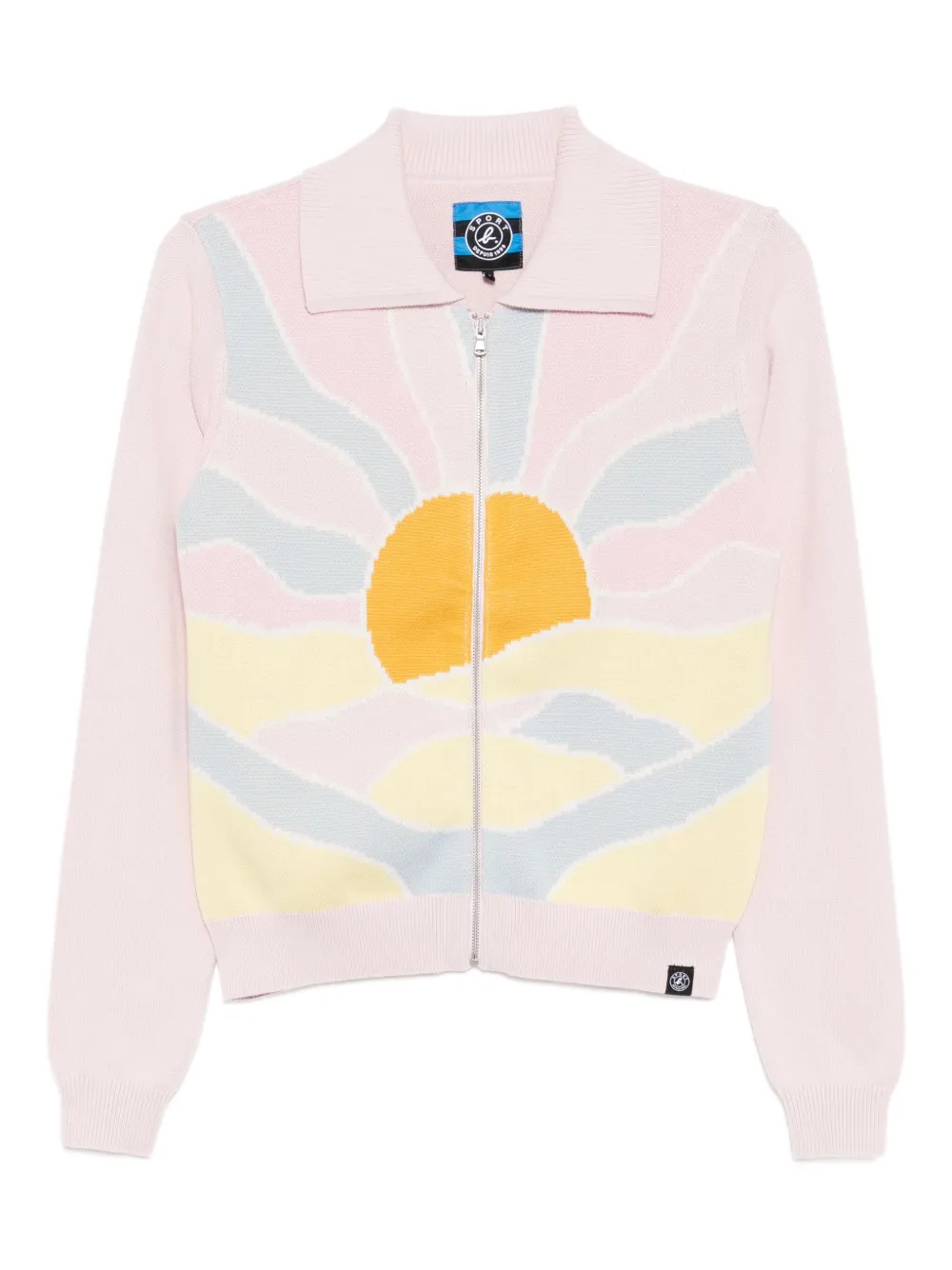 

Кардиган с графичным принтом SPORT b. by agnès b., розовый