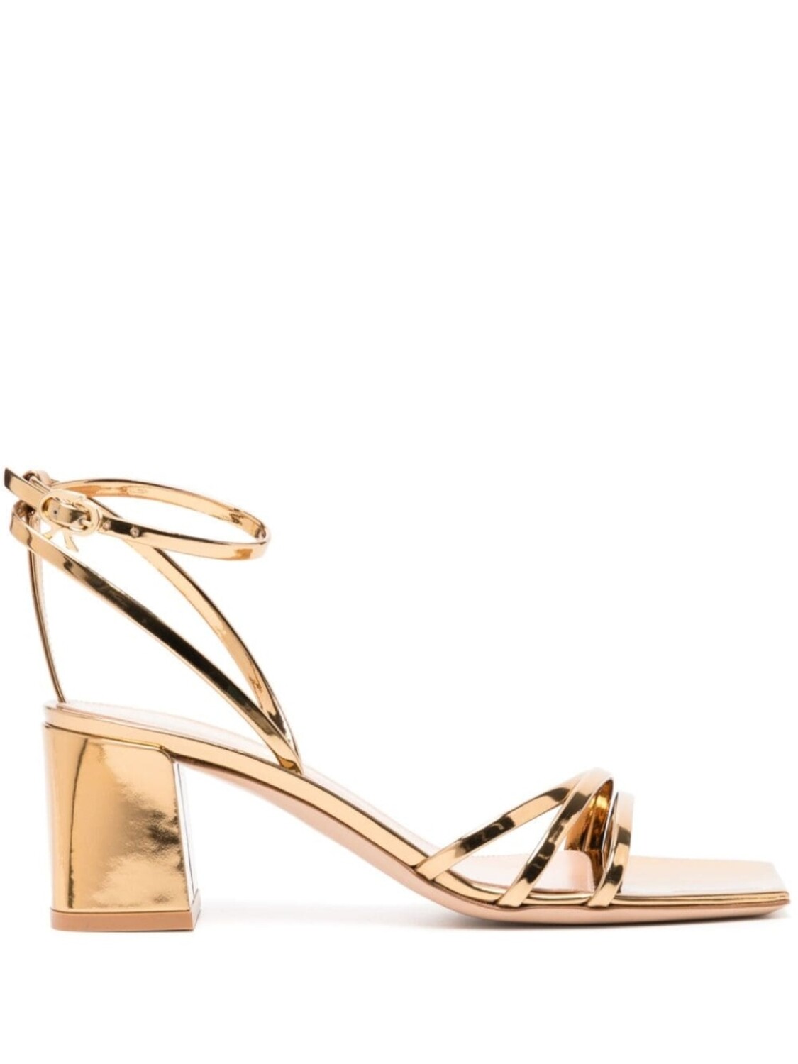

Gianvito Rossi босоножки Brielle 60 с зеркальным эффектом, золотистый
