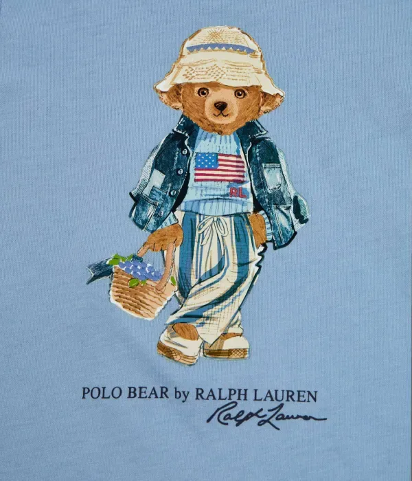 Футболка regular fit Polo Ralph Lauren, синий — фото 3