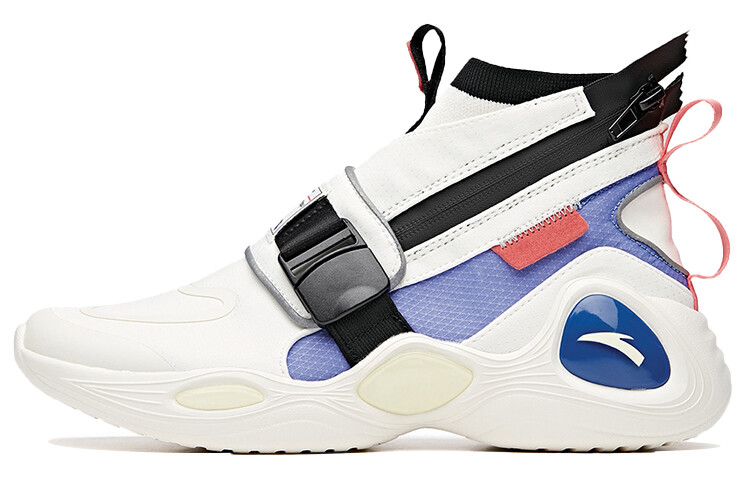 

Кроссовки женские Lunar Eclipse Running Shoes с высоким берцем цвета слоновой кости, белого/черного/флуоресцентного Charm Violet Anta