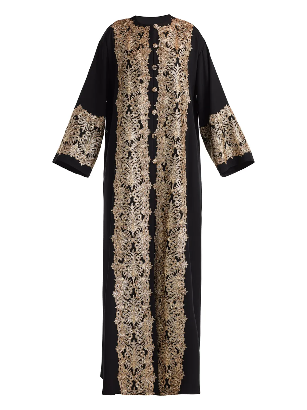 

Платье-кафтан с пайетками Tadashi Shoji, черный