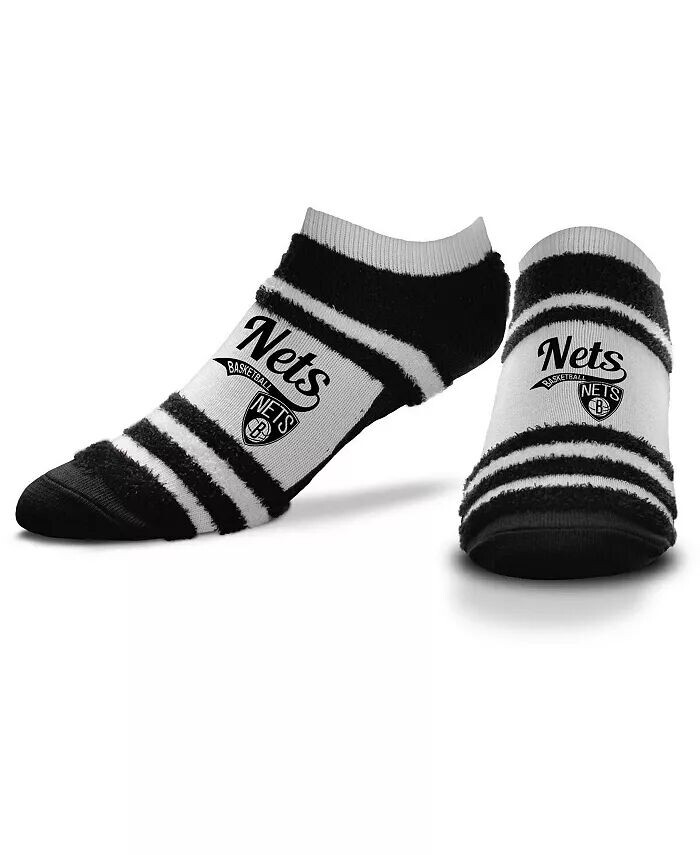 

Женские носки Brooklyn Nets Block Stripe Fuzzy Ankle Socks For Bare Feet