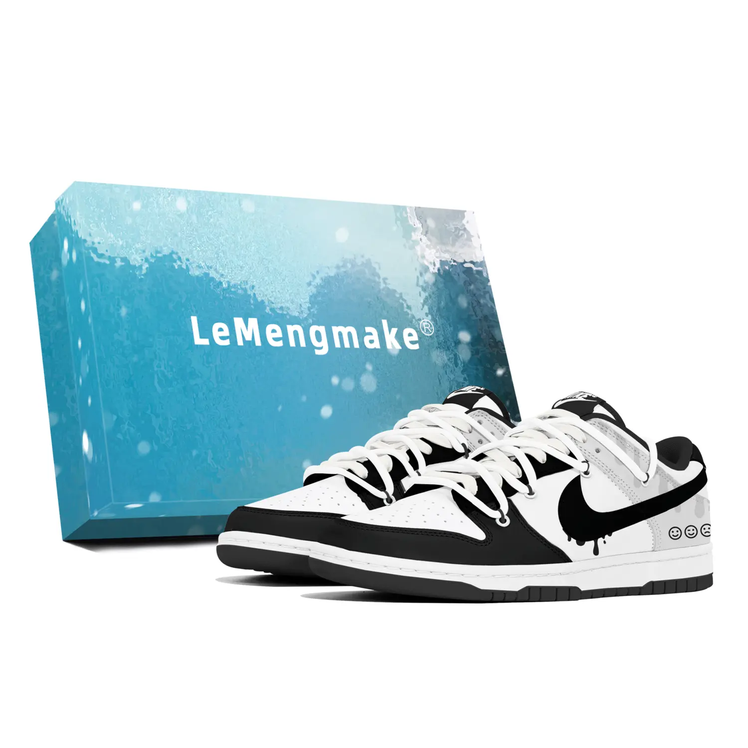 

Nike Кроссовки для скейтбординга Dunk Lemon Joy, износостойкие, белые, мужские