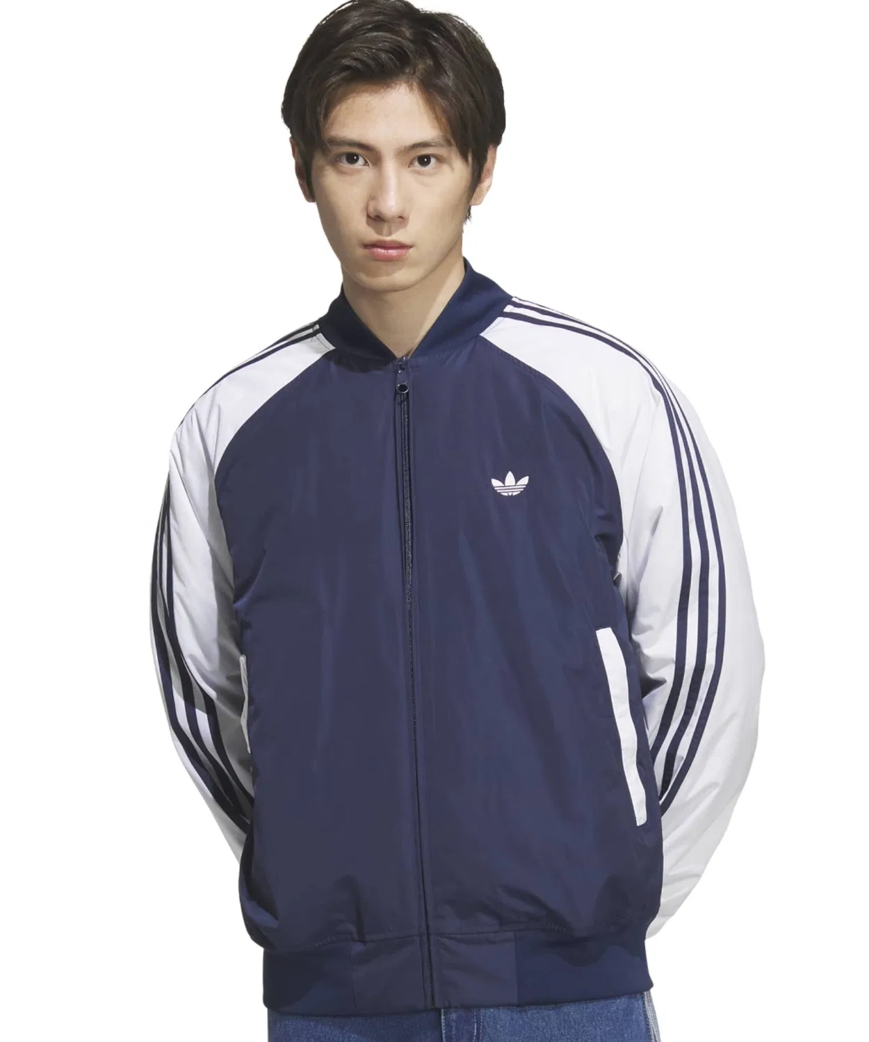 Куртка adidas Originals Standard 10 из полиэстера, свободный крой, индиго