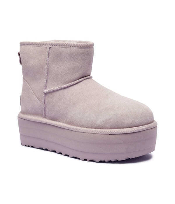 Сапоги кожаные зимние UGG, лавандовый