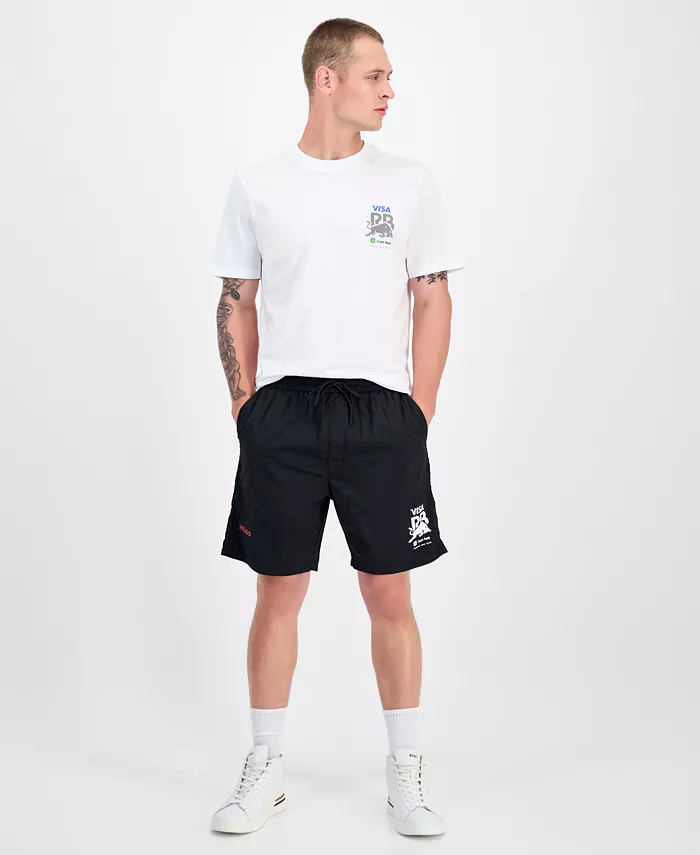 

Мужские шорты Fanwear Relaxed Fit с кулиской, длина 7.6" Hugo Boss, черный