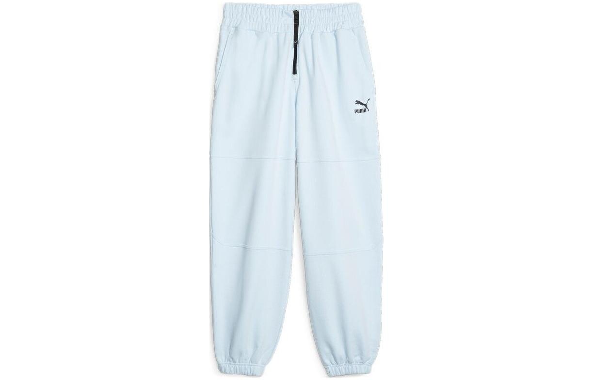 

DARE TO Трикотажные спортивные штаны женские светло-голубые Puma