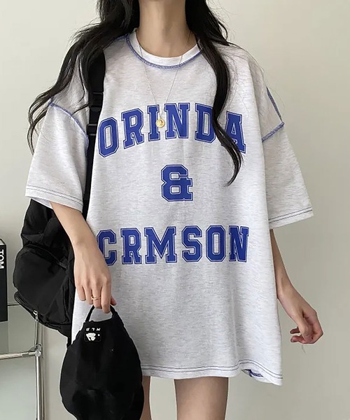 

Футболка оверсайз NinaetLina, светло-серый