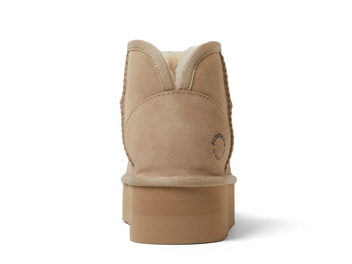 Тапочки Fireside by Dearfoams Kingston Platform Bootie Slipper — женские, светло-коричневые — фото 2