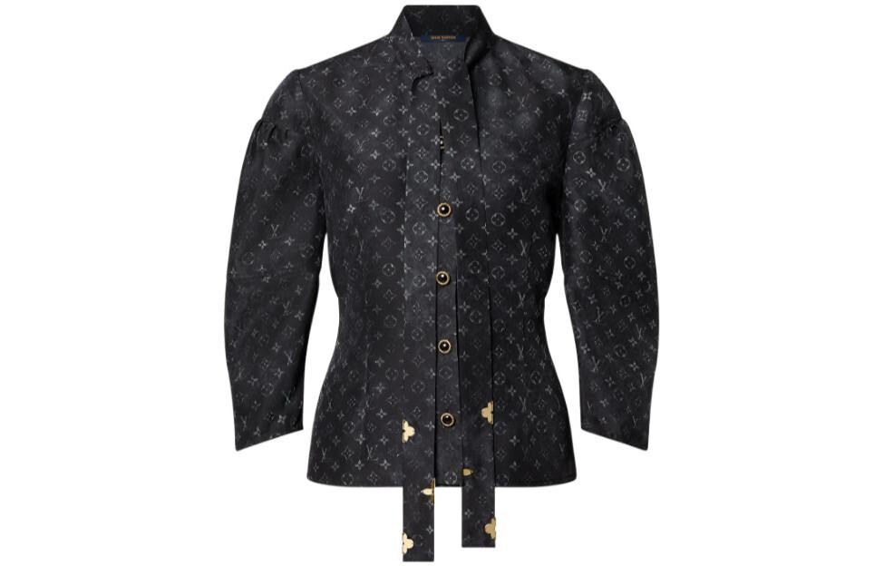 

Новые квартальные продукты LV Shirt Women's Black Louis Vuitton