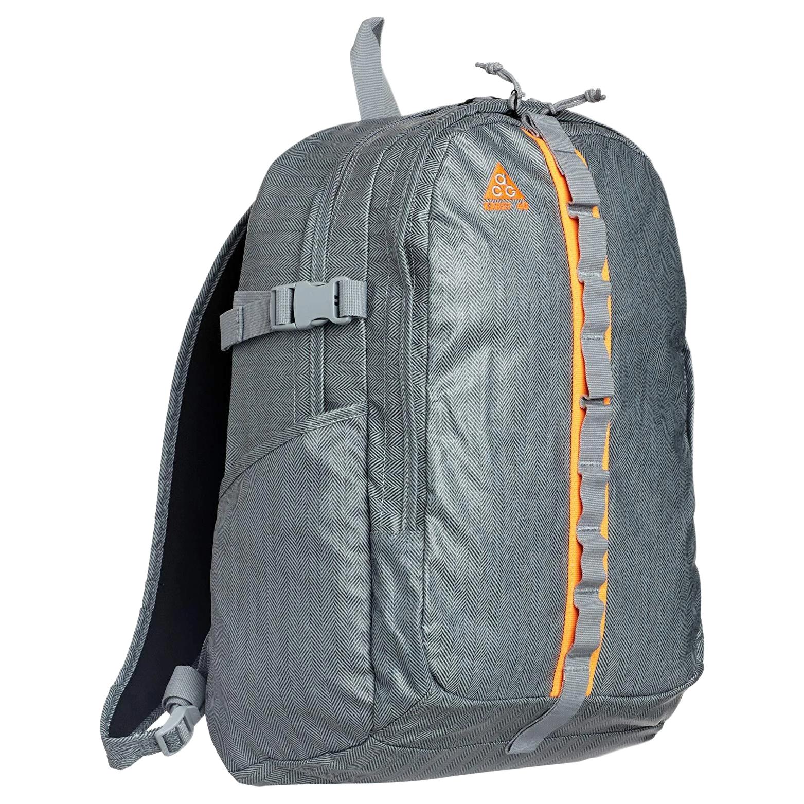 

Nike Полиэстеровый рюкзак унисекс серо-оранжевый, Gray & Orange