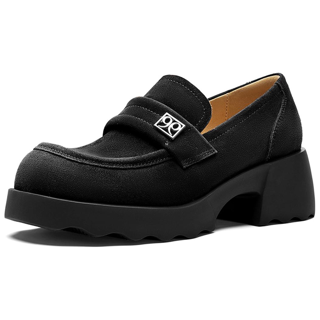 NINE WEST Коричневые женские лоферы на каблуке 5,7 см, цвет Brown — фото 4
