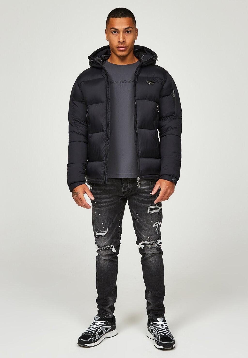 

Зимняя куртка NEVORI PUFFER JACKET Alessandro Zavetti, черный