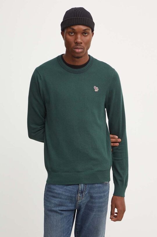 

Свитер из смесовой шерсти PS Paul Smith, зеленый