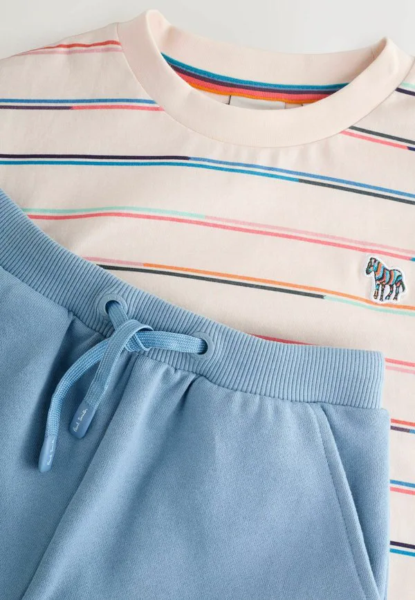 Спортивные штаны в полоску стандартного кроя Paul Smith Junior, Stone Blue — фото 3