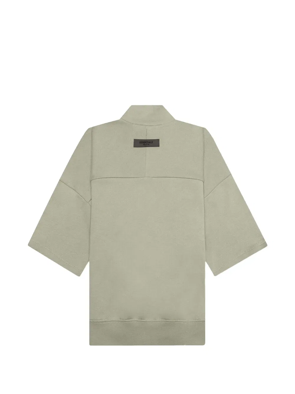 Толстовка с короткими рукавами на молнии Fear Of God Essentials Kids, зеленый — фото 2