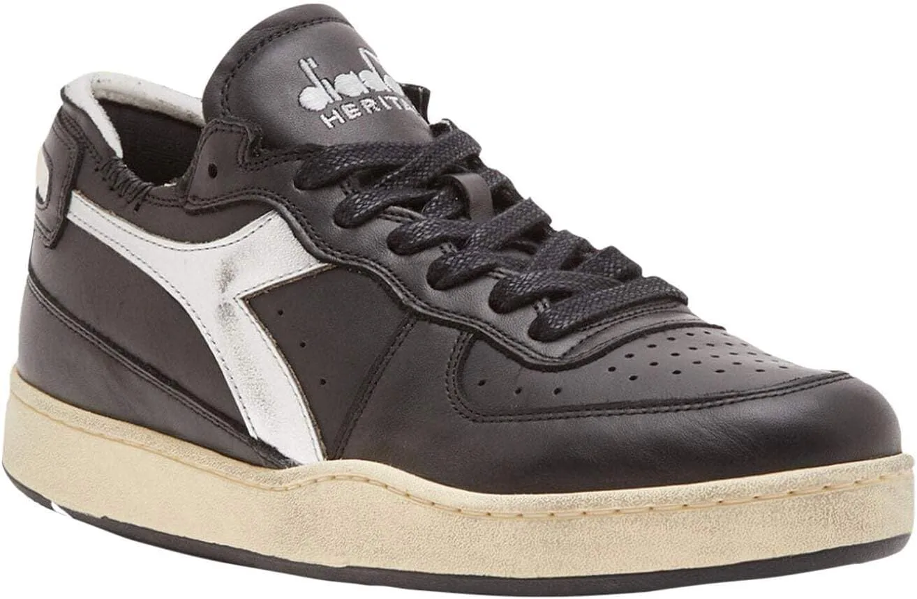 Кроссовки Diadora Mi Basket Row Cut, черный — фото 2