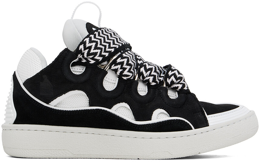 

Кроссовки Curb из черной и белой кожи Lanvin, черный/белый