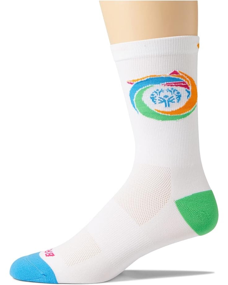 

Носки Brooks Temp Knit In Crew SO USA GAMES 22, цвет White/2022 Special Olympics