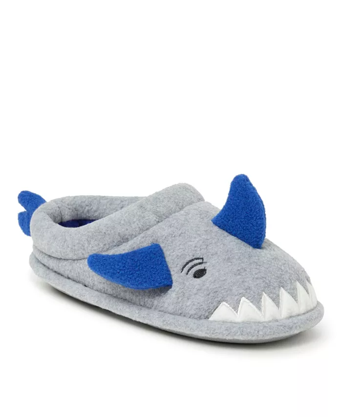 

Детские домашние тапочки-кроксы Peyton Animal Slip-On Dearfoams, серый
