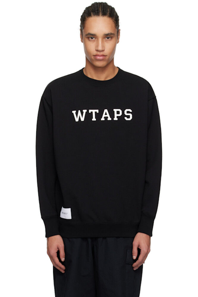 

Черная хлопковая толстовка Academy WTAPS
