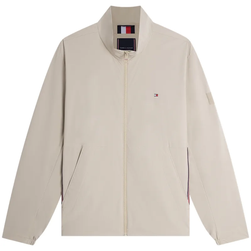 Куртка мужская с воротником стойкой тонкая Tommy Hilfiger, Khaki RBT