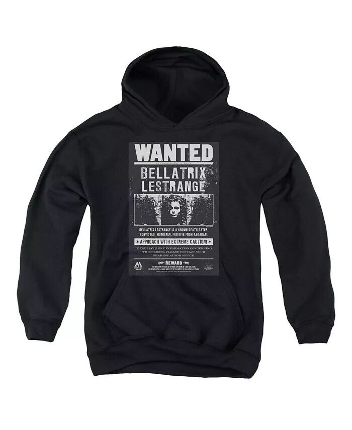 

Мальчики Молодежь Wanted Bellatrix Pull Over Hoodie / Толстовка с капюшоном Harry Potter, черный