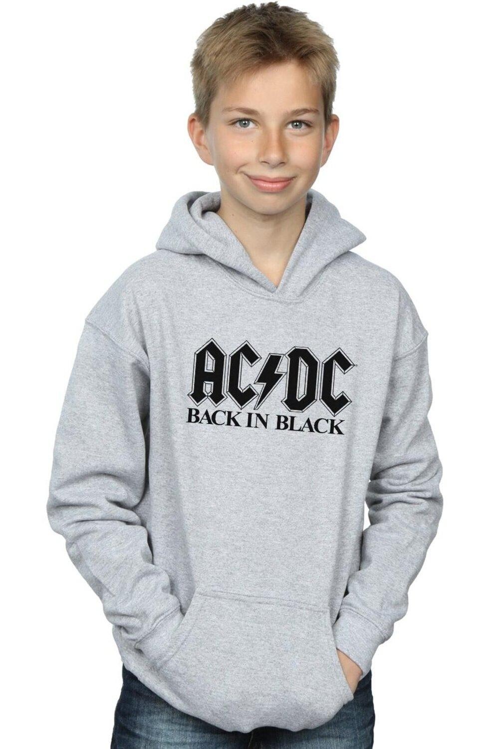 

Толстовка Back in Black с логотипом AC/DC, серый