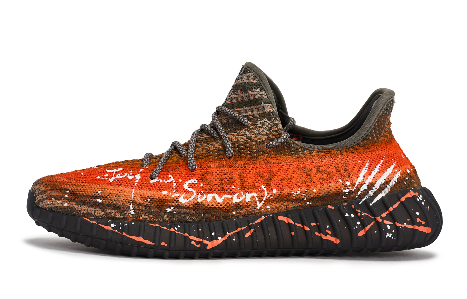 

Adidas Originals Yeezy Boost 350 V2 Walking Planet, Hunting Traces низкие повседневные кроссовки Unisex черный белый коричневый оранжевый