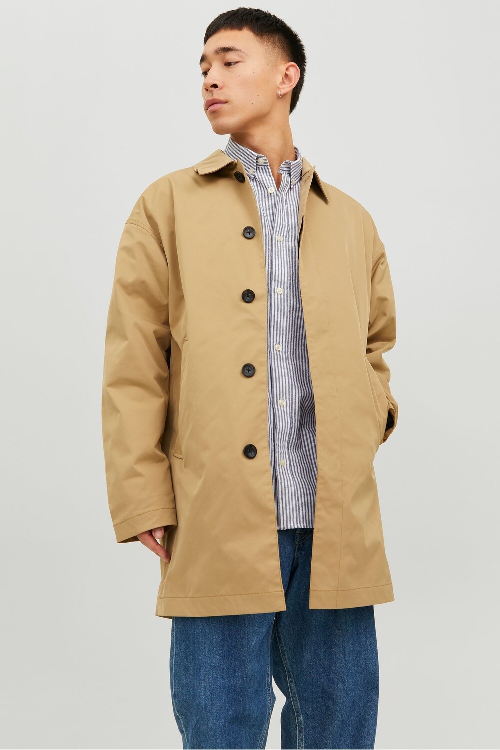 

Умный тренч Jack & Jones, коричневый