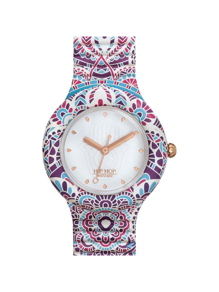 

Hip Hop Аналоговые часы мандала белые