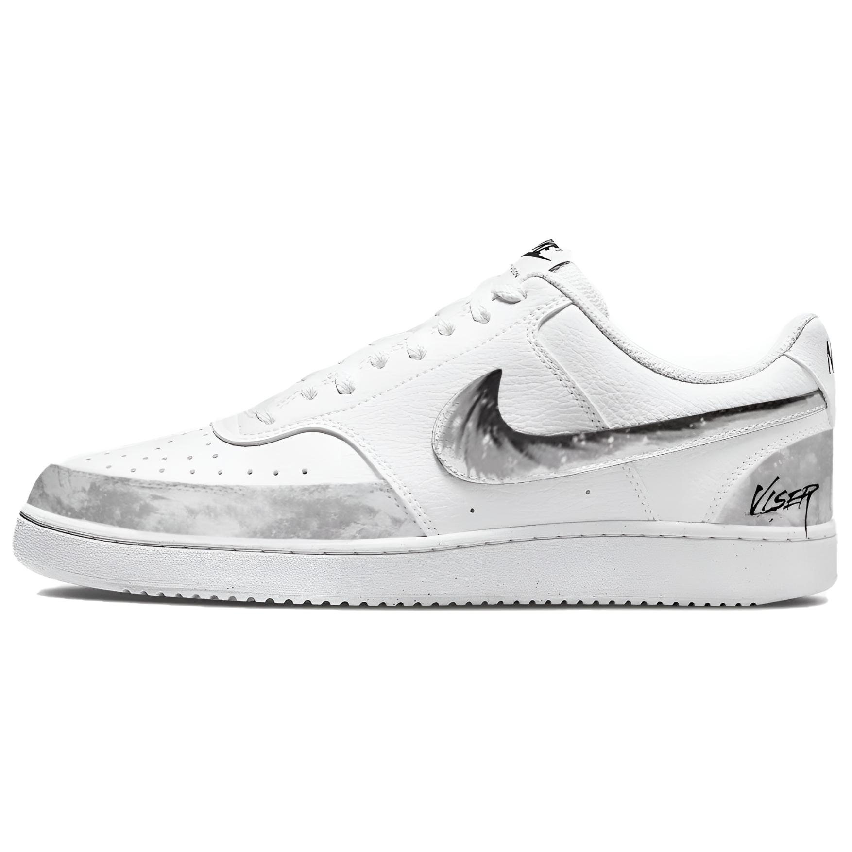 

Nike Кроссовки для скейтбординга Court Vision 1 Dawn Of Joy Abrasion Resistant Low top мужские серо-белые