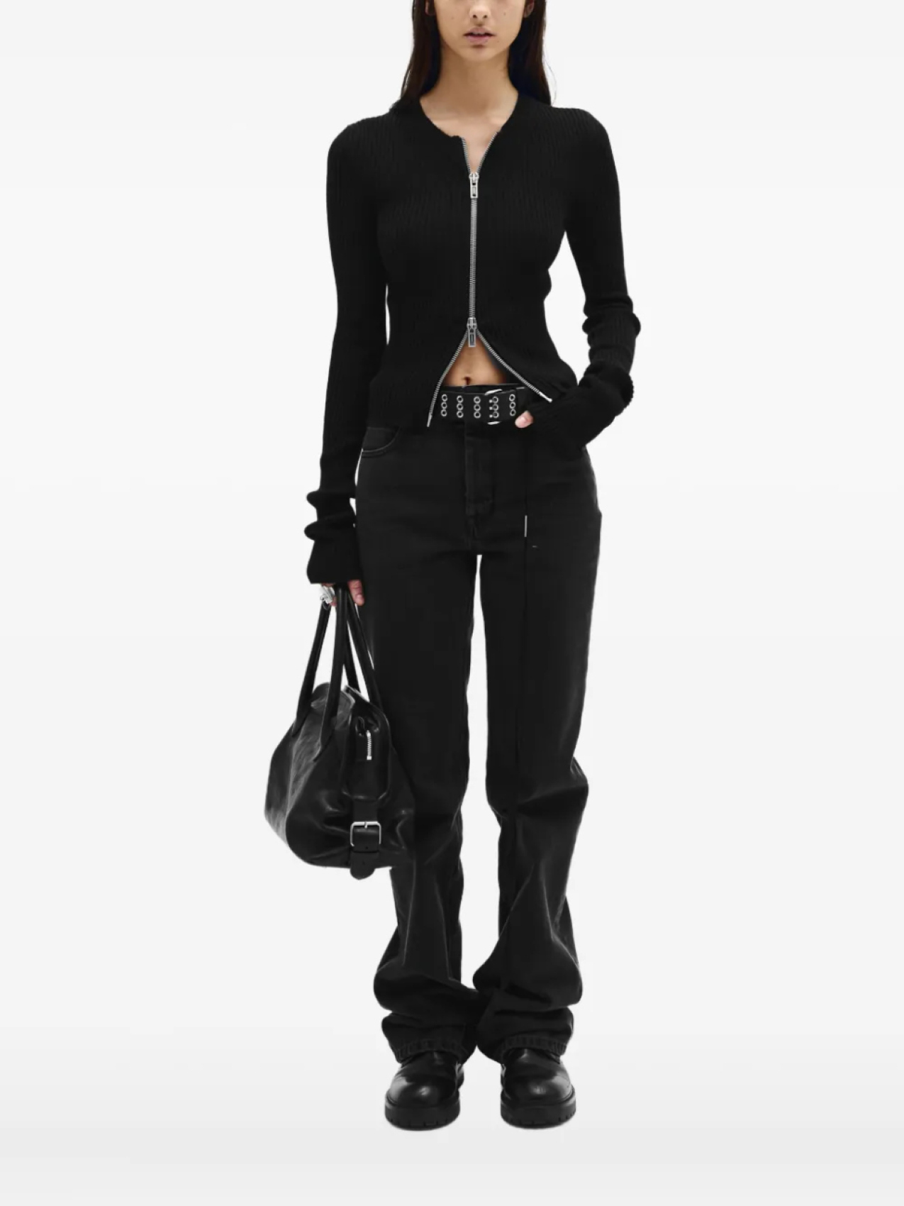 

Ann Demeulemeester укороченный кардиган Terna на молнии, черный