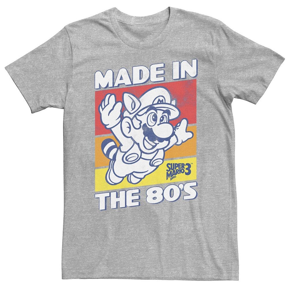 

Большая и высокая футболка Nintendo Super Mario 3, сделанная в 80-х годах Licensed Character, цвет Athletic Heather