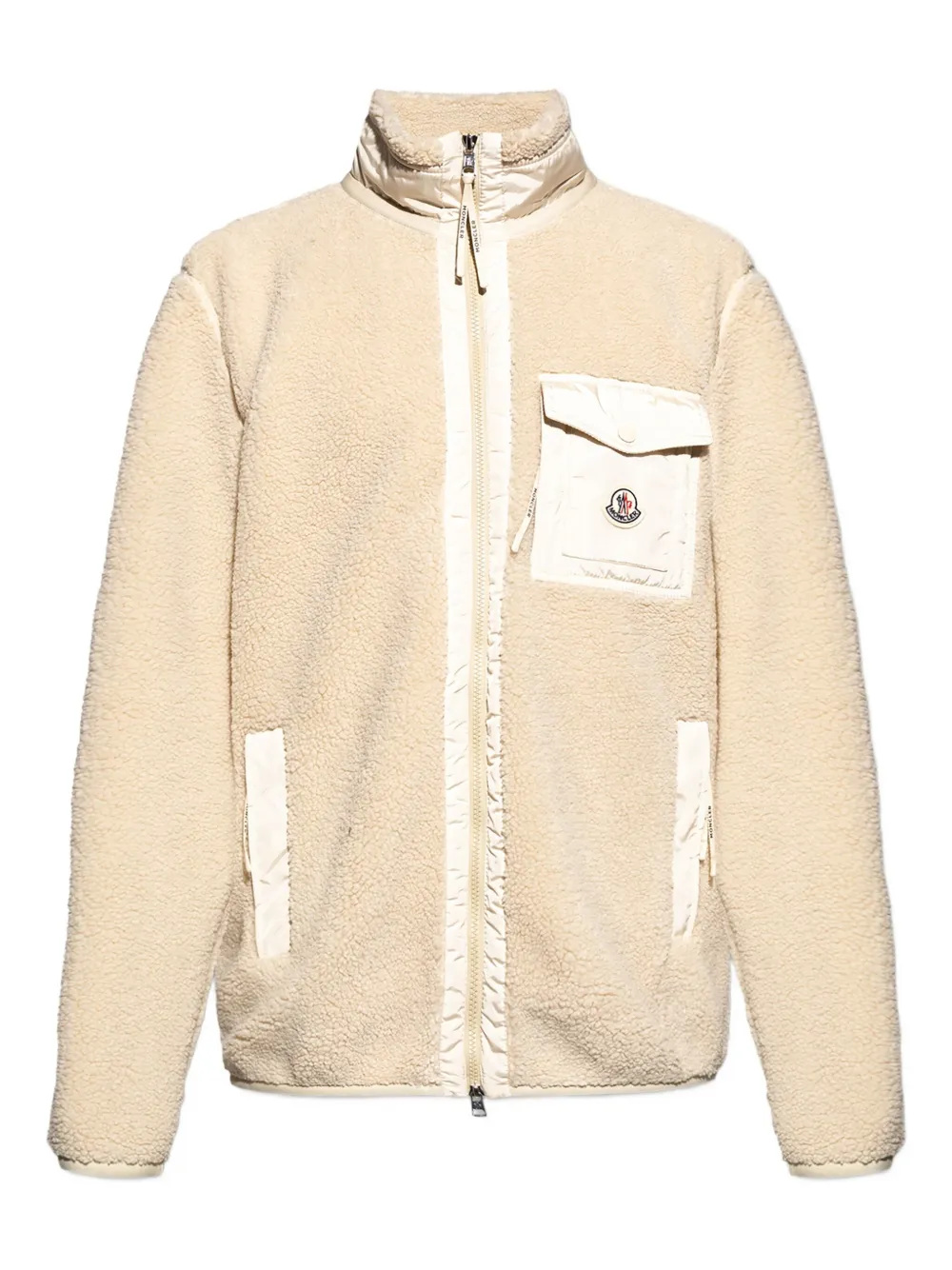 

Флисовый свитер с накладными карманами MONCLER, нейтральный
