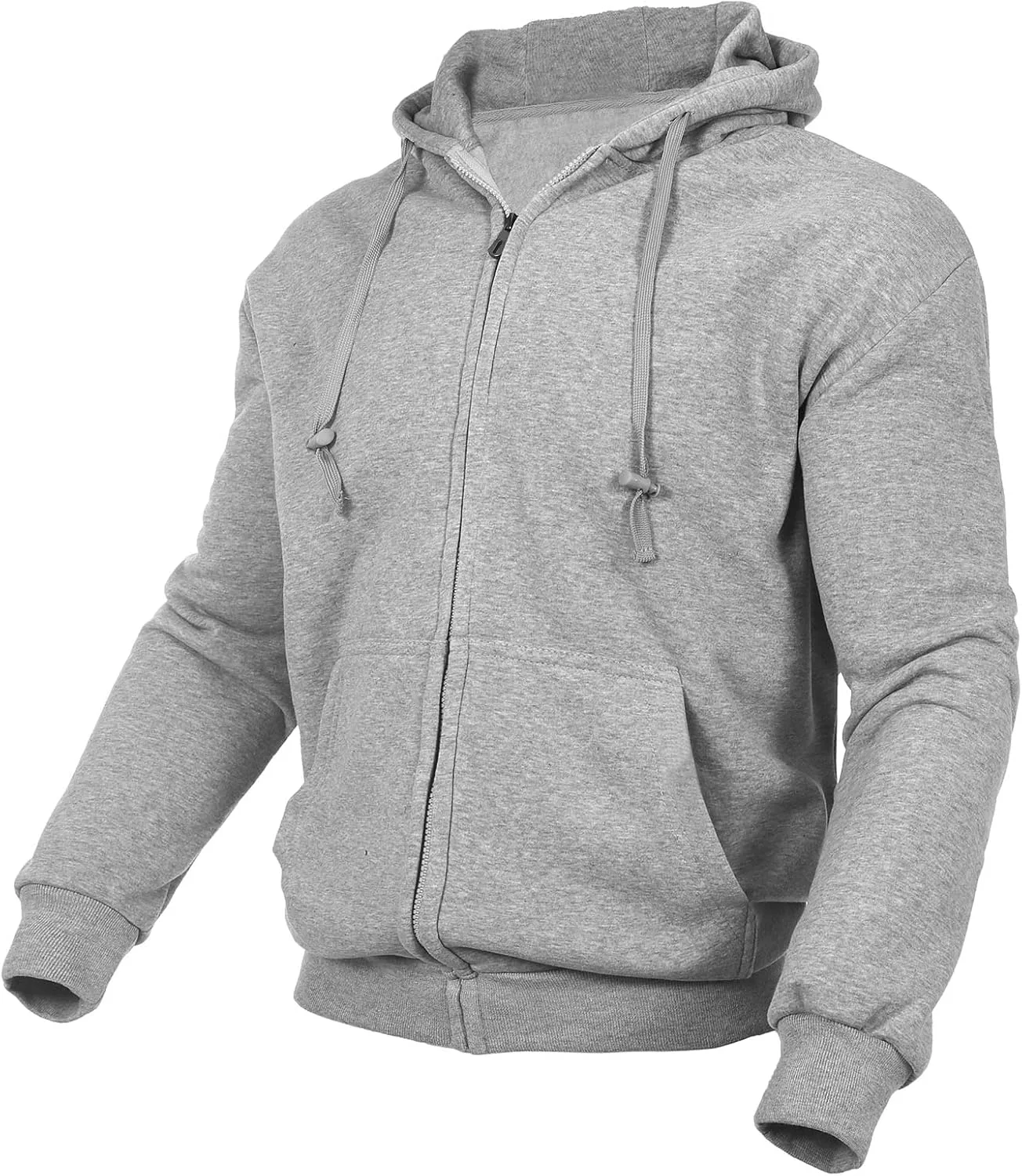 

Мужская толстовка с капюшоном на молнии, флисовая Fixha