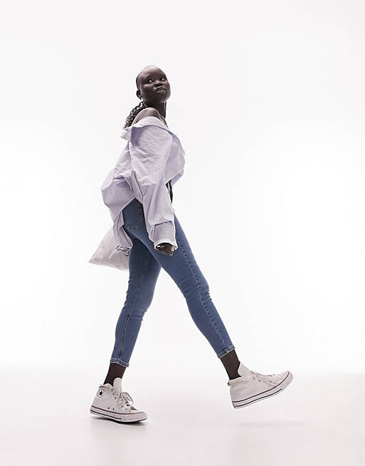 

Синие джинсы Topshop Petite Jamie
