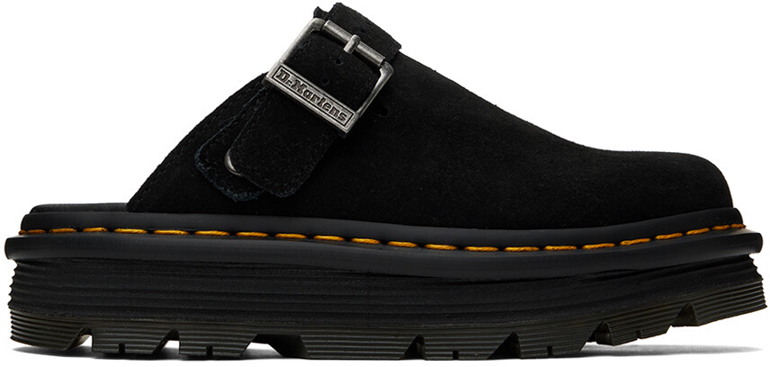 

Черные мюли на платформе ZebZag с ремешком на пятке Dr. Martens